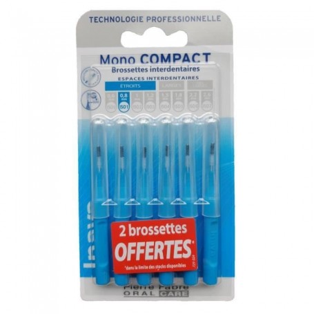 Mono compact 6 brossettes interdentaires ISO 0,8mm