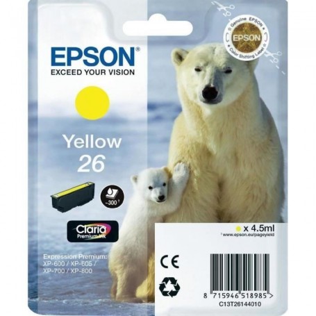 EPSON Cartouche T2614 - Ours polaire - Jaune