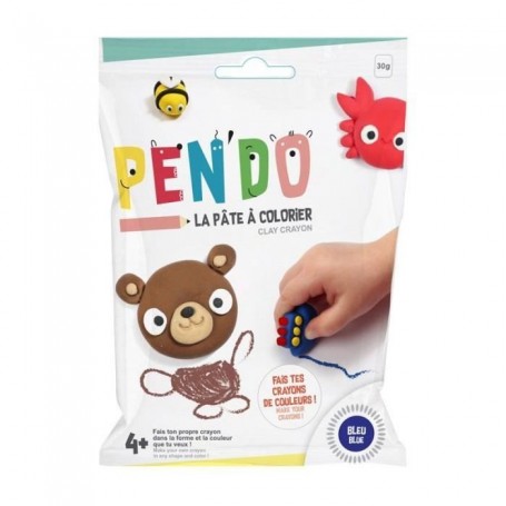 Pâte pour fabriquer ses crayons de couleurs Pen'do - bleu 30 g