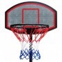 Panier de basket-ball ajustable 165 à 205cm Noir