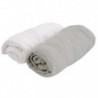 DOUX NID Lot 2 Draps-Housses Jersey Blanc et Gris Perle 60 x 23,99 €