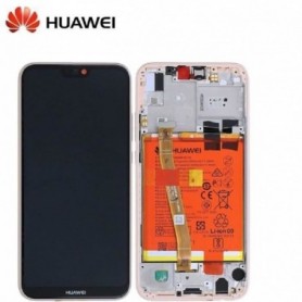 Ecran LCD et vitre tactile assemblés pour Huawei P20 Lite Rose (Service )
