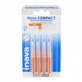 inava mono compact brossettes interdentaires espaces etroits 1.2mm orange