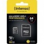 Carte microSD Intenso 64GB microSDXC Performance 64 GB Class 10 UHS-I