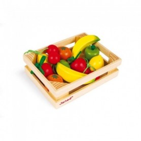 JANOD - Cagette de 12 fruits (bois) - Dès 3 Ans