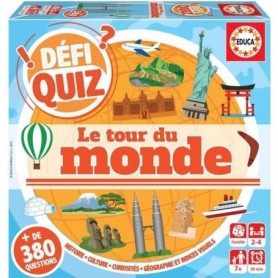 Jeux Societe - Borrás- Defi Quiz-le Tour Du Monde Jeu Société 18156 Varié