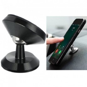Support voiture magnetique adhesive ozzzo noir pour Ulefone Power 5