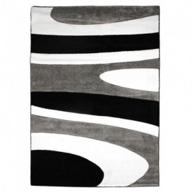 Tapis SIENNA ( 160x230 cm) Gris/Noir