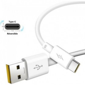 Câble USB-C Certifié Fast Charge 5A Pour MOTOROLA One Vision - Moto G8
