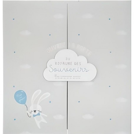 Gadgets & accessoires - Coffret naissance ouverture nuage - Gris 9,2 cm
