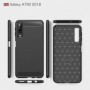 Coque Galaxy A7 2018 SM-A750F Case Fibre carbone Resilient TPU Protection