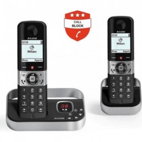 Pack DUO - Téléphones sans fil Alcatel F890 Voice Duo avec Blocage d'Appels