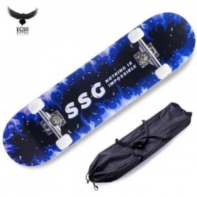 EGSII 80cm Skateboard Adulte Longboard Planche à Roulettes Transfert thermique
