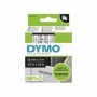 DYMO LabelManager cassette ruban D1 12mm x 7m Noir/Transparent (compatible )