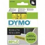 Dymo LabelManager Rubans D1 12mm x 7m Noir/Jaune (compatible avec les )