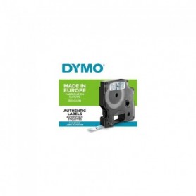 DYMO LabelManager cassette ruban D1 9mm x 7m Noir/Transparent (compatible )