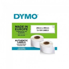 DYMO LabelWriter Boite de 2 rouleaux de 130 étiquettes adresse standard