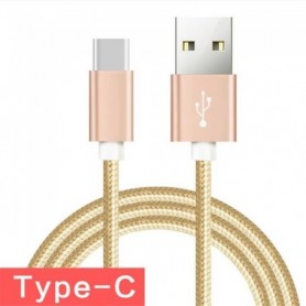 Câble USB Type C [2 M] - Nylon Rapide Chargeur Synchro données Pour Samsung
