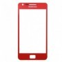 Ecran de façade rouge + adhésif Samsung Galaxy S2 I9100