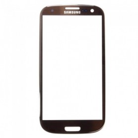 Ecran de façade marron + adhésif Samsung Galaxy S3 I9300 I9305
