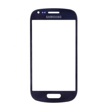 Ecran de façade bleue + adhésif Samsung Galaxy S3 mini I8190