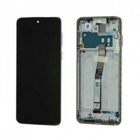 Originale Ecran LCD Complet Blanc Pour Xiaomi Redmi Note 9S Avec Châssis