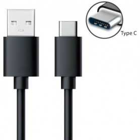 Câble Chargeur USB Type C Pour Samsung Huawei -1M - Noir