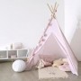 Tipi déco pour enfant en bois et polyester coloris rose - Dim : L 120