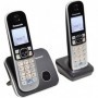 PANASONIC Téléphone résidentiel dect - TG6812 - Duo sans répondeur - Argent