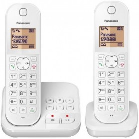 PANASONIC - KXTGC422FRW - Téléphone sans fil duo - Répondeur - Blocage