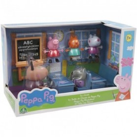 Peppa Pig, Salle de Classe avec 7 Personnages, Figurines, (Peppa, 5 Amis )