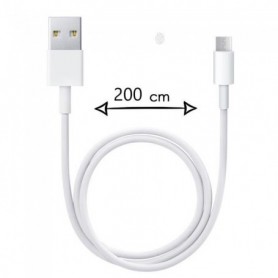 Câble Micro USB pour Huawei Y9 2019 Câble USB 2 Mètres Charge Rapide