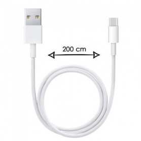 Câble Type C pour OnePlus 7 Pro 2 Mètres Charge Rapide - Câble de Recharge-Synchronisation