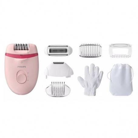 PHILIPS PERSONAL HEA Epilateur électrique secteur satinelle rose