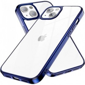 Coque Ultra-Mince Pour iPhone 13 (6.1) Bleu Silicone Anti-dérapant PROSHOP®