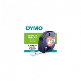 DYMO LetraTag rubans Papier 12mm x 4m Noir/Blanc (compatible avec DYMO )