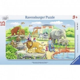 Puzzle 15 pièces Puzzle Cadre - Voyage au Zoo