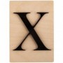 Lettres en bois déco façon Scrabble - 14,9 x 10,5 cm X