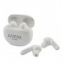 Ecouteur sans fil + micro Guess Blanc pour WIKO Wiew XL