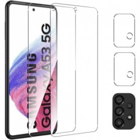 [2+2 Pack] Protecteur d'écran incassable verre trempé Film pour Samsung