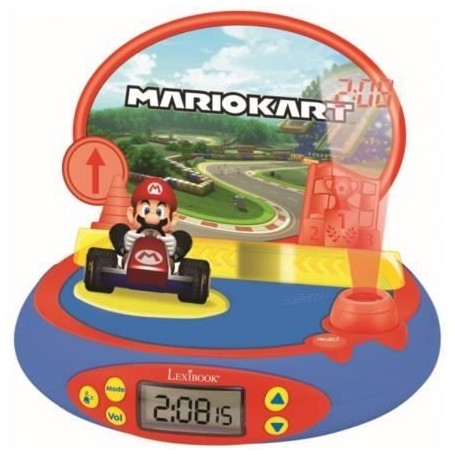 Réveil Lexibook RP500UNI Projecteur Nintendo Mario Kart  Réveil - Radio-réveil