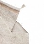 Tapis coton beige texturé avec finition pompons XL - 200 x 300 cm