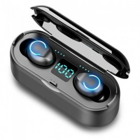 Casque Ecouteur Oreillette sans fil Bluetooth 5.0 Affichage LED F9 PK