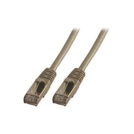 MCL Cordon de brassage - RJ45 CAT6 A F/UTP - 0,5 m - Gris