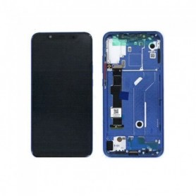 Ecran LCD Complet Bleu Pour Xiaomi Mi 8 Lite avec châssis