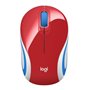 LOGITECH - Souris mini sans fil optique M187  - Rouge