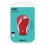 LOGITECH - Souris mini sans fil optique M187  - Rouge