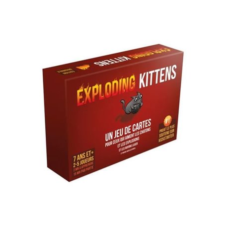 Asmodee - Exploding Kittens : Le Jeu de Base (Edition 2022) - Jeu de s