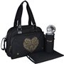 BABY ON BOARD Sac a langer Simply Premium + accessoires - Noir coeur d
