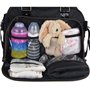 BABY ON BOARD Sac a langer Simply Premium + accessoires - Noir coeur d